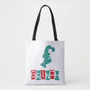 Bolsa Tote Dr. Seuss   Grinch - Vermelho & Verde