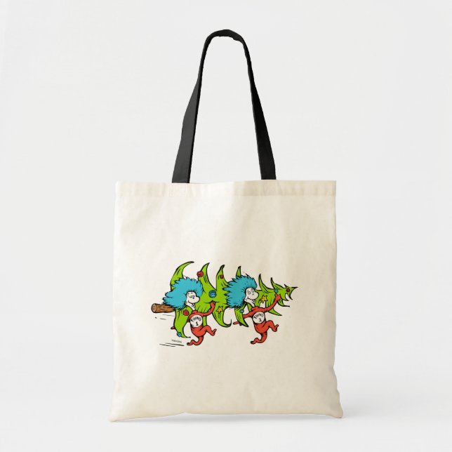 Bolsa Tote Dr. Seuss | Grpolegadas | Coisa Um Natal (Frente)