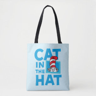 Bolsa Tote Dr. Seuss Logotipo do Gato no Chapéu