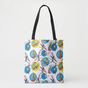 Bolsa Tote Dr. Seuss Personagens Com Lápis Padrão