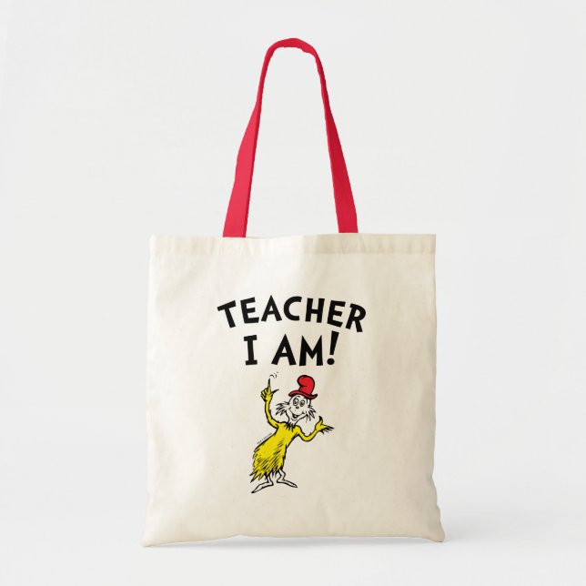 Bolsa Tote Dr. Seuss | Professor Eu Sou! (Frente)