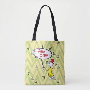 Bolsa Tote Dr. Seuss Sinal de retenção Sam-I-Am