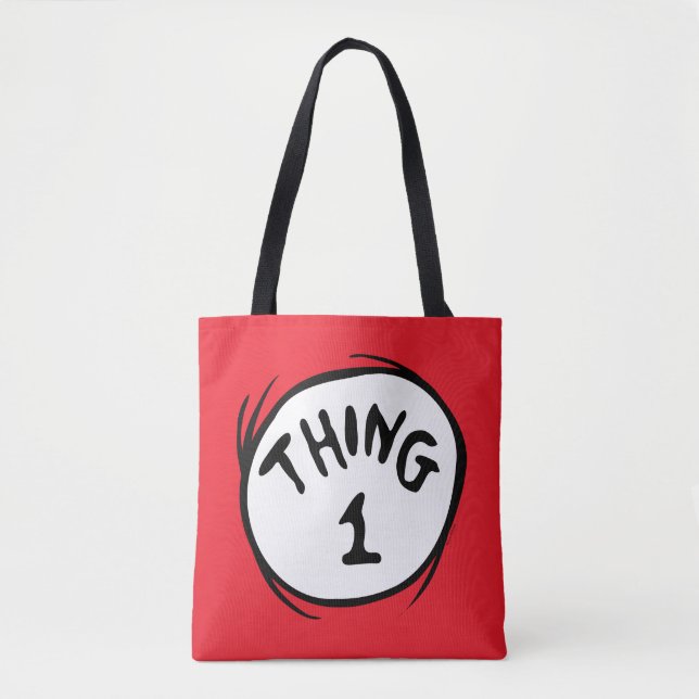 Bolsa Tote Dr. Seuss | Uma Coisa Duas — Uma Coisa (Frente)