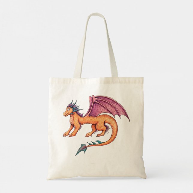 Bolsa Tote Dragão Amigável (Verso)