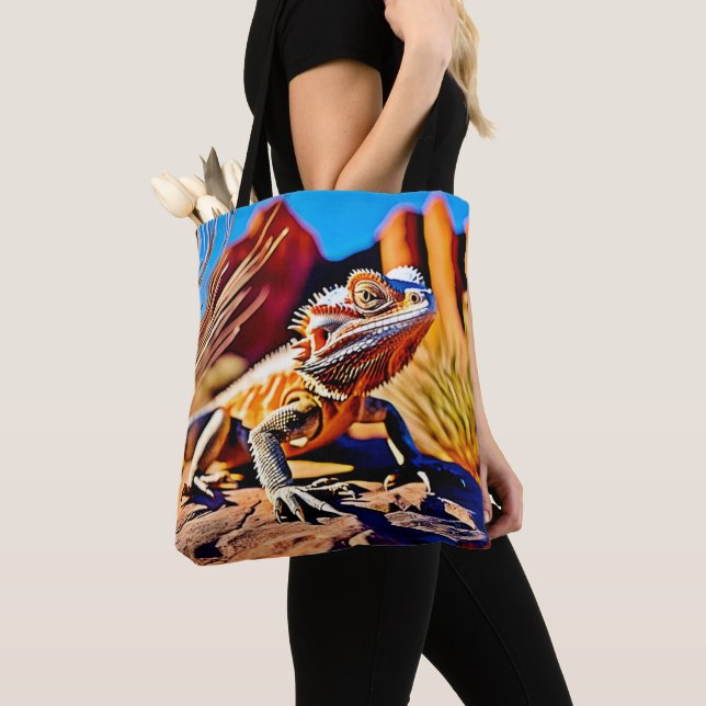 Bolsa Tote Dragão Carborado do Deserto (Close Up)