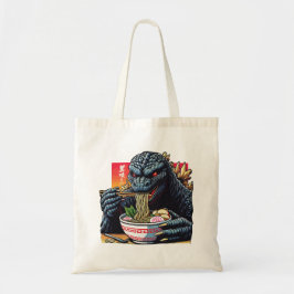 Bolsa Tote Dragão comendo ramen