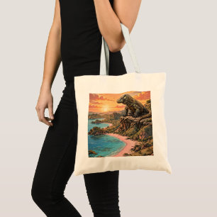 Bolsa Tote Dragão de Komodo Rei da Ilha