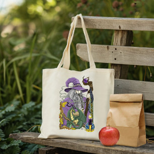 Bolsa Tote Dragão Fantasia Mágico Roxo