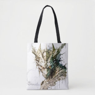 Bolsa Tote Dragão Fantasy Animal Pintando Vida Selvagem ao ar