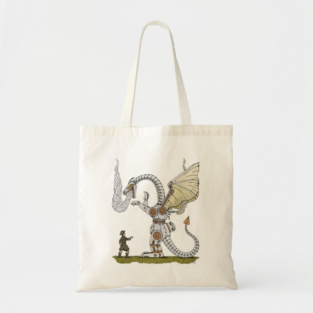 Bolsa Tote Dragão Mecânico (Frente)