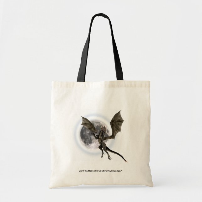 Bolsa Tote Dragão Negro (Frente)