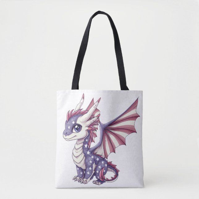 Bolsa Tote Dragão Patriótico (Frente)