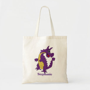 Bolsa Tote Dragão roxo personalizado