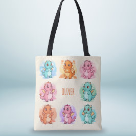 Bolsa Tote Dragões Bebês Divertidos Personalizados