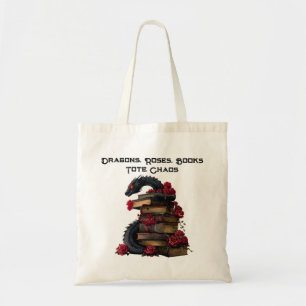 Bolsa Tote Dragões - Rosa Livros Token Bag
