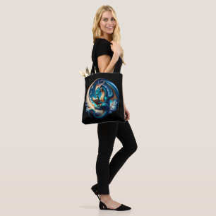 Bolsa Tote Dragon Bookworm, Leitura à Lua