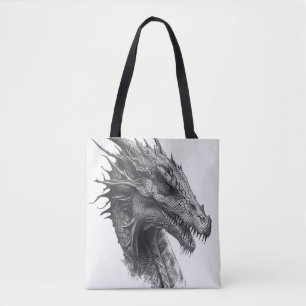 Bolsa Tote Dragon Fantástico Wild Nature Animal Illustração