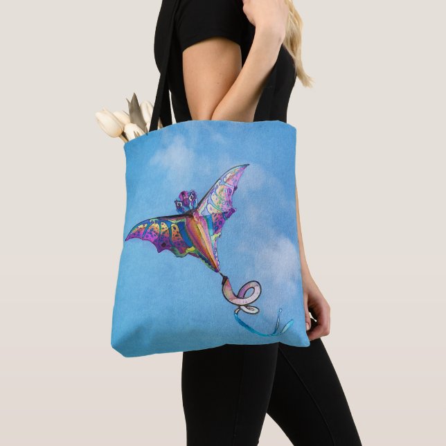 Bolsa Tote Dragon Kite Digital Art (Close Up)