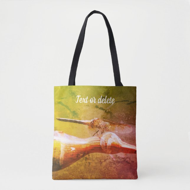 Bolsa Tote Dragonfly Co Pilot Insett Art Personalizado (Frente)