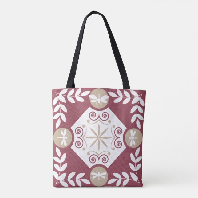 Bolsa Tote Dragonfly Design de Moda Ornamental (Verso)