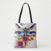 Dragonfly Floral Multicolor Art