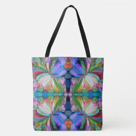 Bolsa Tote Dragonfly Garden Abstrato Floral