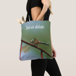 Bolsa Tote Dragonfly On Wire Fence Close Personalizado