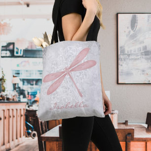 Bolsa Tote Dragonfly Personalizada Tot Bag Rosa