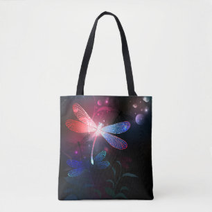Bolsa Tote Dragonfly vermelha