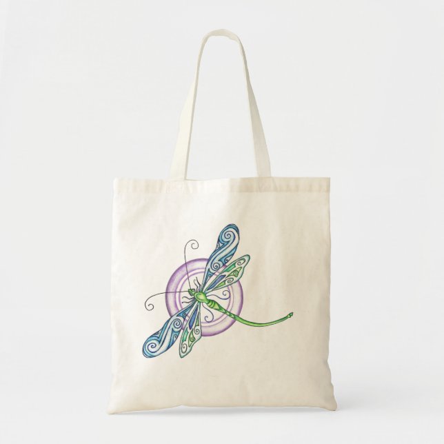 Bolsa Tote Dragonfly Whimsical (Frente)