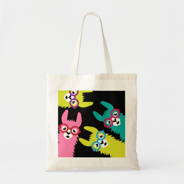 Bolsa Tote Drama Llama Colorful Camelid (Frente)