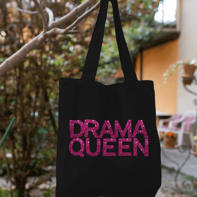 Bolsa Tote Drama Queen Hot Pink Glitter (Check out the entire Drama Queen Collection)