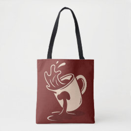 Bolsa Tote Drama Raspado - Ilustração D da Mug de Café Artíst