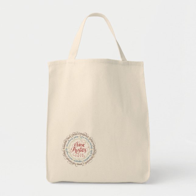 Bolsa Tote Dramas de período de Jane Austen da sacola do (Frente)