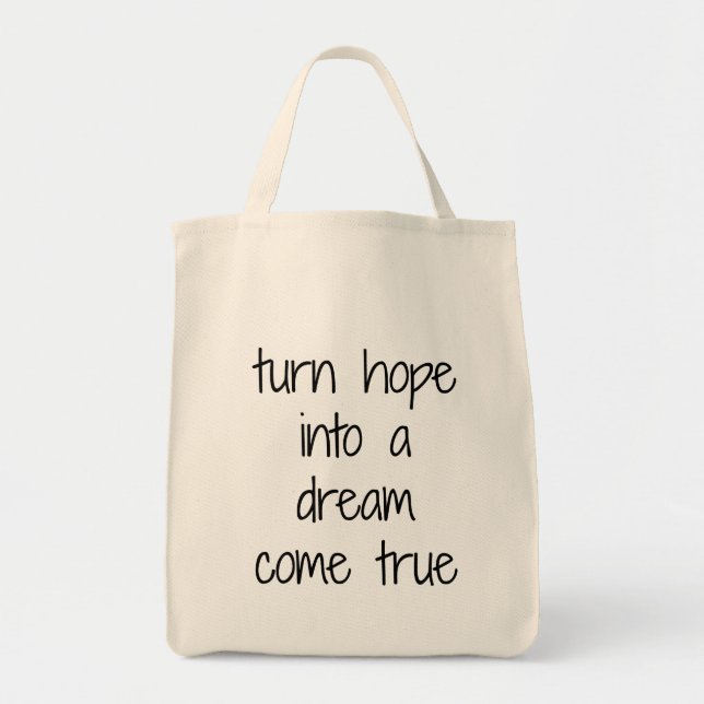 Bolsa Tote Dream come True Grocery Tote Bag (Frente)
