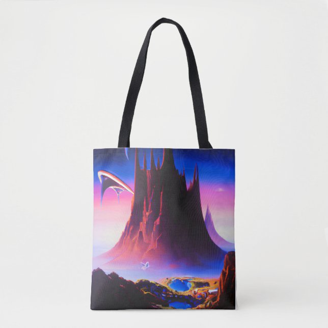 Bolsa Tote Dream World Oil Painting (Frente)