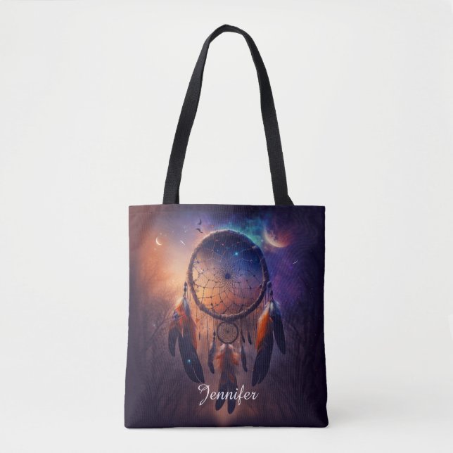 Bolsa Tote Dreamcatcher na floresta (Frente)