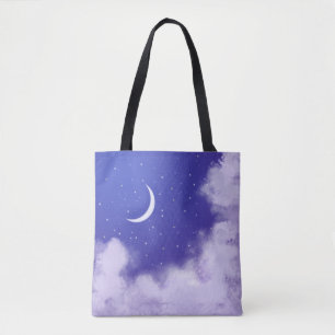 Bolsa Tote DreamNight Sky com Moon Crescente