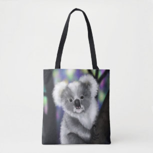 Bolsa Tote Dreamy Koala em uma Floresta Encantada