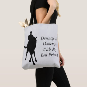 Bolsa Tote Dressage Dança Com O Melhor Cavalo Amigo