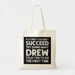 Bolsa Tote DREW Gift Name Personalizado Birthday Funny Christ<br><div class="desc">DREW Gift Name Personalizado Birthday Engraçado Piada de Natal</div>