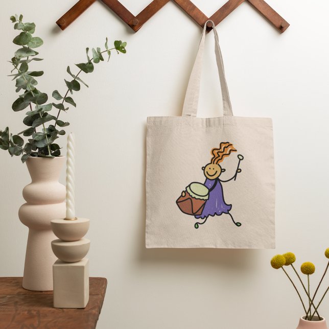 Bolsa Tote Drummer Girl (Criador carregado)