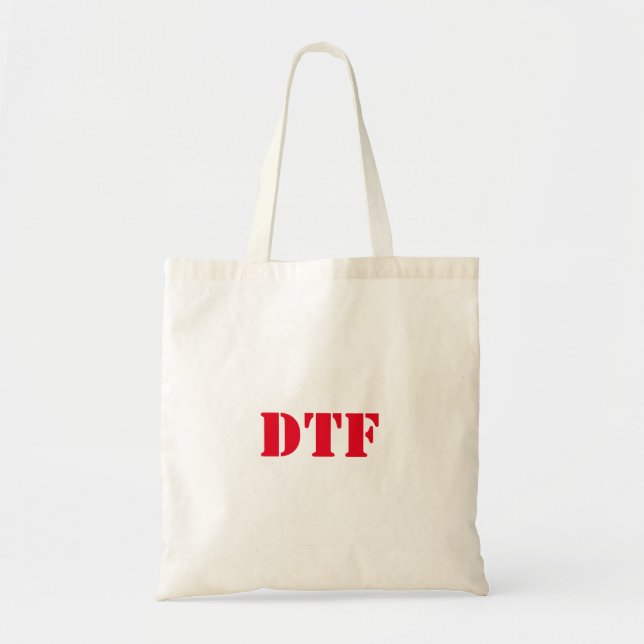 BOLSA TOTE DTF SHOPPER TOTE BAG REUTILIZÁVEL (Frente)