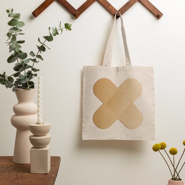 Bolsa Tote Duas Bandaids (Criador carregado)