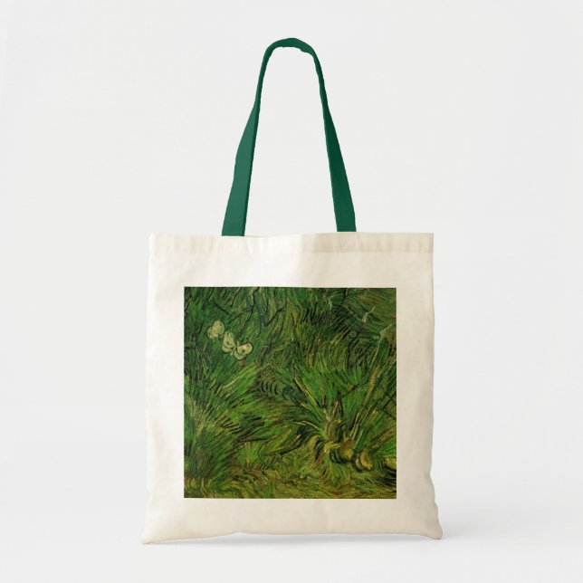 Bolsa Tote Duas Borboletas Brancas por Vincent van Gogh (Frente)