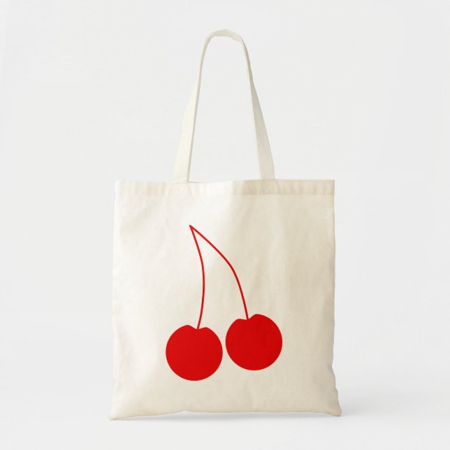Bolsa Tote Duas cerejas vermelhas (Frente)