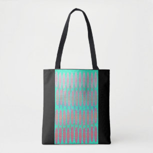 Bolsa Tote Duas compradas cor-de-rosa azul esfoladas