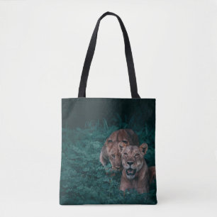 BOLSA TOTE DUAS LONGAS EM PLANTAS VERDES