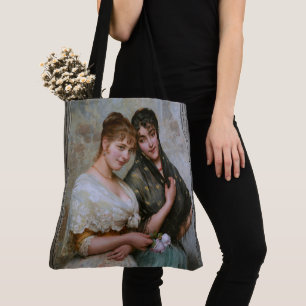 Bolsa Tote Duas mulheres venezianas por Eugene de Blaas