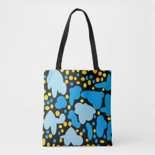 Bolsa Tote Duas nuvens de alfinetes de cor médio pálido manch